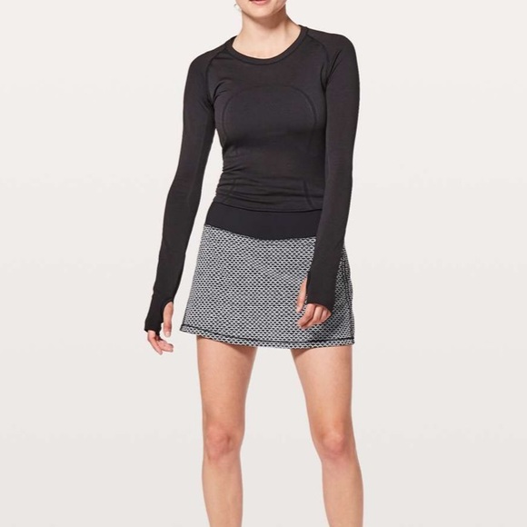 Lululemon Tall Pace Rival Skirt-Monochromic Black - Picture 4 of 14
